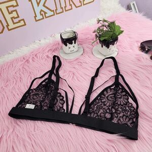 NIB Black Wild Obsession Bralette Small: Daring Chic NIB